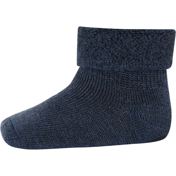 Mp Danmark Dark Denim Melange 722 Wool baby socks Hot on Sale