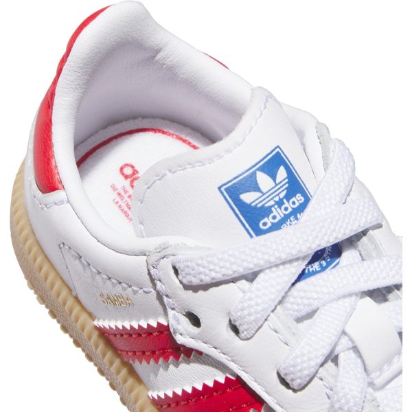 adidas Originals Cloud White Collegiate Red Gum Samba Og El I Sneakers Fashion