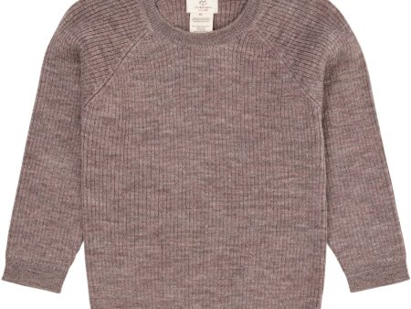 Copenhagen Colors Natural Melange Merino Classic Rib Bluse For Discount