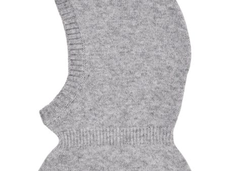 KØBENHAVN FARGER Grå Mel Cashmere Balaclava on Sale