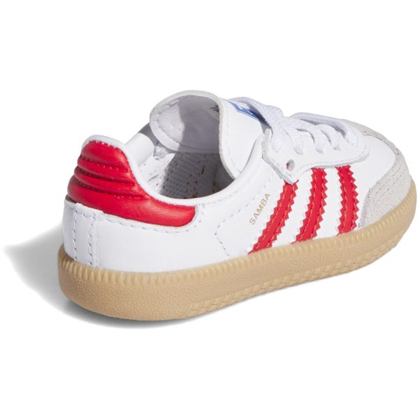 adidas Originals Cloud White Collegiate Red Gum Samba Og El I Sneakers Fashion