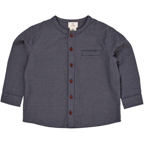 Copenhagen Colors Navy Check Combi Check Skjorte Supply