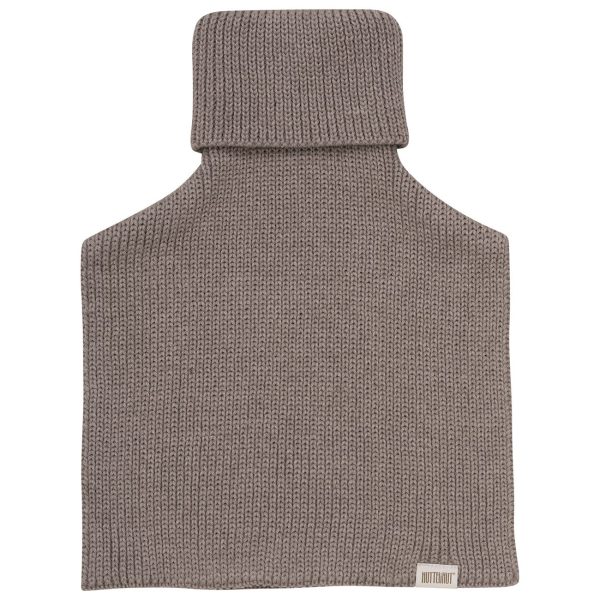 Huttelihut Brown Melange Neck Varmere ullstrikk Supply