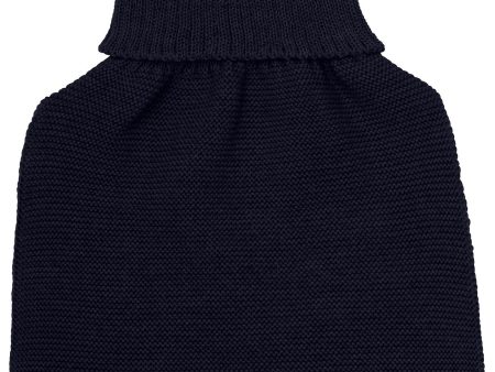 Huttelihut Dark Navy Neck Varmere ullstrikk Supply