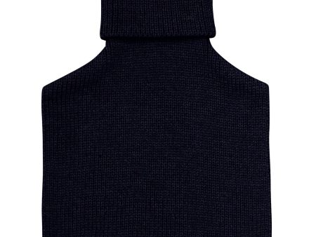 Huttelihut Dark Navy Neck Warmer Wool Knit Online Sale