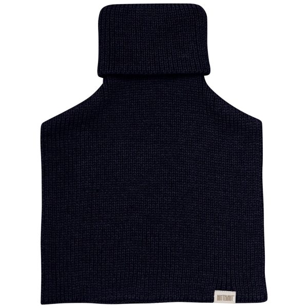 Huttelihut Dark Navy Neck Warmer Wool Knit Online Sale