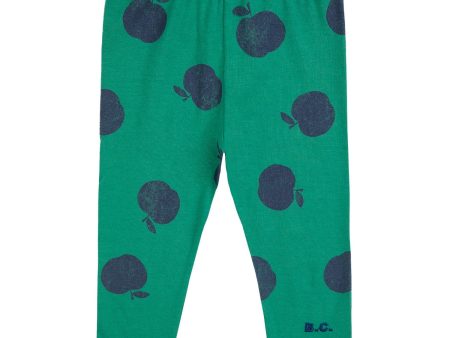 Bobo Choses Green Baby Poma All Over Green Leggings For Sale