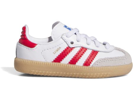 adidas Originals Cloud White Collegiate Red Gum Samba Og El I Sneakers Fashion