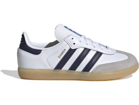 adidas Originals Cloud White Collenavy Gum3 Samba Og C Sneakers For Discount