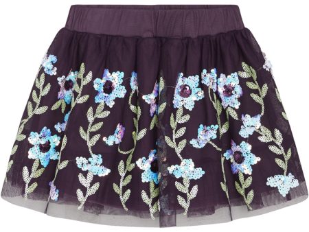 Hust & Claire Dark Plum Ninna Skjørt Online now