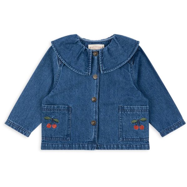 Konges Sløjd Denim Blue Cherry Magot Denim Shirt Gots For Discount