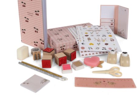 Konges Sløjd Cherry Mix Girl Stationery Set Online now