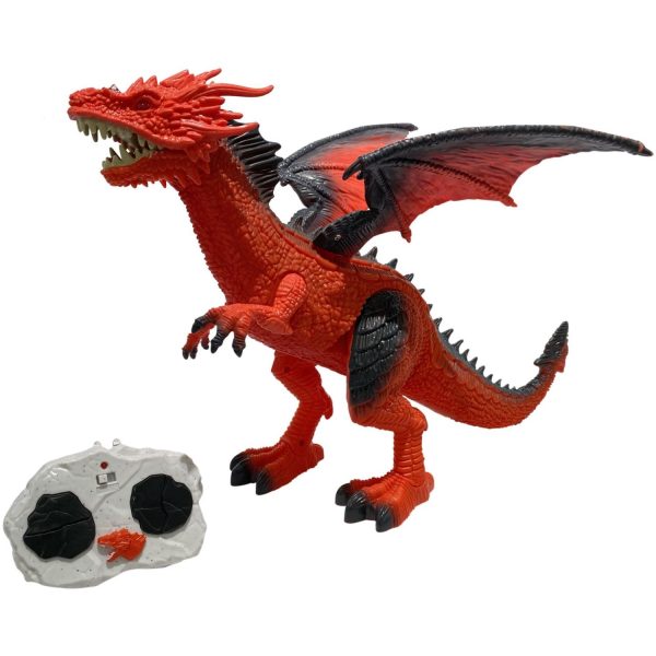 Real Wild IR Dragon with Steam & Moving Wings, Red For Cheap