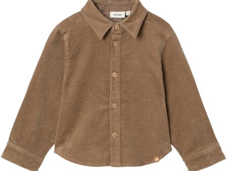 Lil Atelier Sepia Tint Obert Corduroy skjorte Cheap