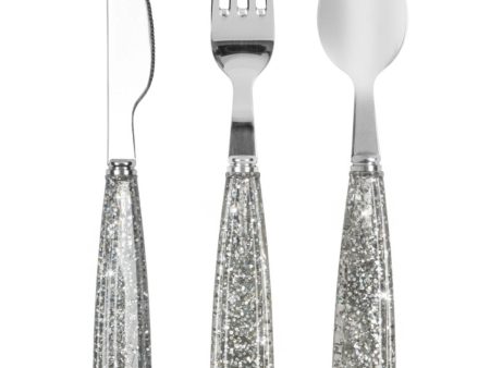 Konges Sløjd Sparkling Blue Glitter Cutlery Supply