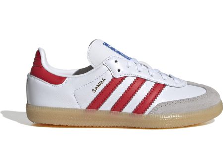 adidas Originals Cloud White Collegred Gum3 Samba Og C Sneakers Online now