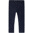 Name It Dark Sapphire Heart AOP Davina Sweat Fleece Leggings Noos Online Hot Sale