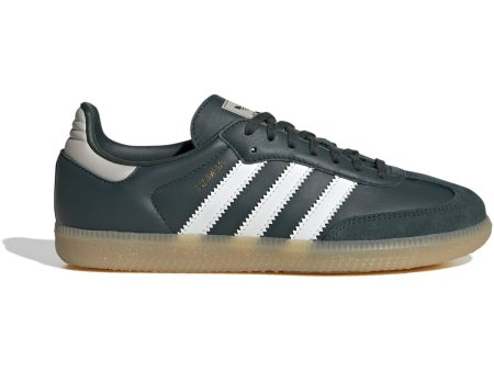 adidas Originals Mineral Green Off White Putty Grey Samba Og J Sneakers on Sale