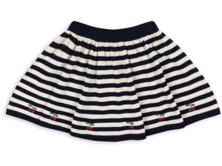 Konges Sløjd Navy Stripe Venton Knit Skirt Gots Discount