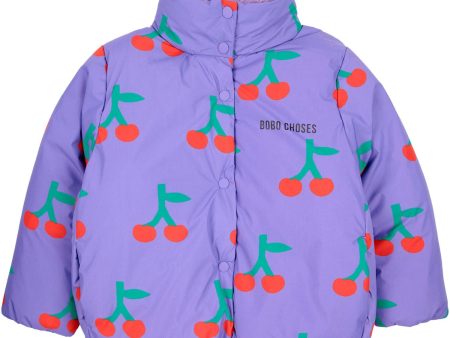 Bobo Choses Lavender Bobo Cherry All Over Anorak For Cheap