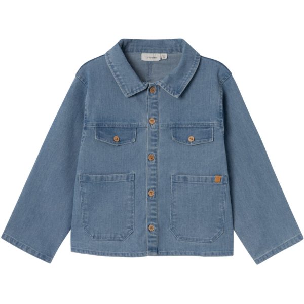 Lil Atelier Medium Blue Denim Okaja Denim Skjorte Online Sale