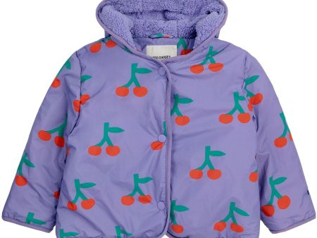 Bobo Choses Purple Cherry All Over Anorak Online Hot Sale