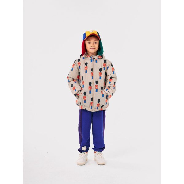 Bobo Choses Light Brown Little Tin Soldiers All Over Anorak Discount