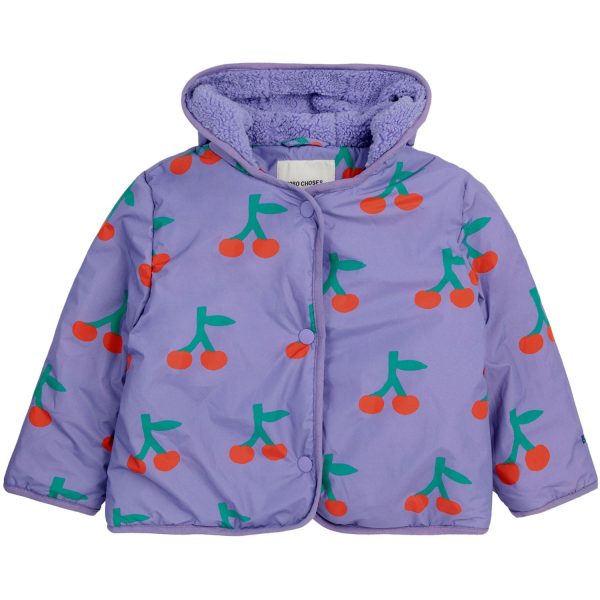 Bobo Choses Purple Cherry All Over Anorak Online Hot Sale