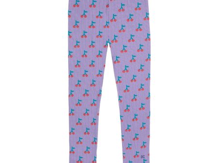 Bobo Choses Lavender Bobo Cherry All Over Leggings For Cheap