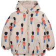 Bobo Choses Light Brown Little Tin Soldiers All Over Anorak Discount